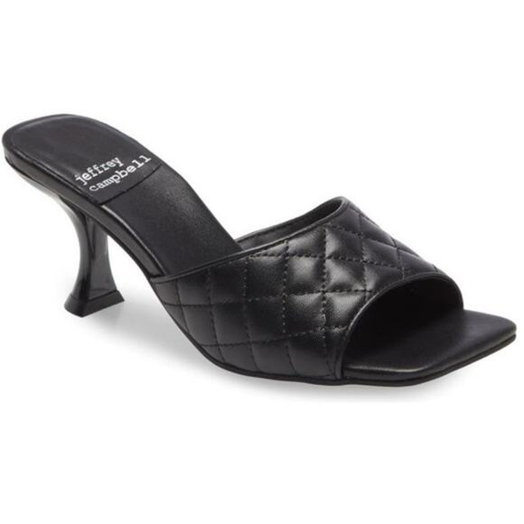 Jeffrey Campbell Quilted Mr. Big Kitten Heel Size 7.5 - Picture 1 of 9